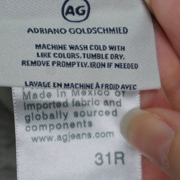 New AG Caden Lightweight Sateen Relaxed Tailored Trouser in Rooftop Garden sz 31 - Picture 15 of 16